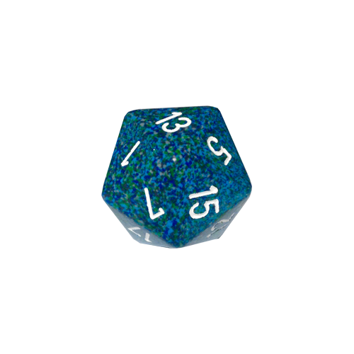 Кубик Chessex 34mm d20 Speckled™ Sea