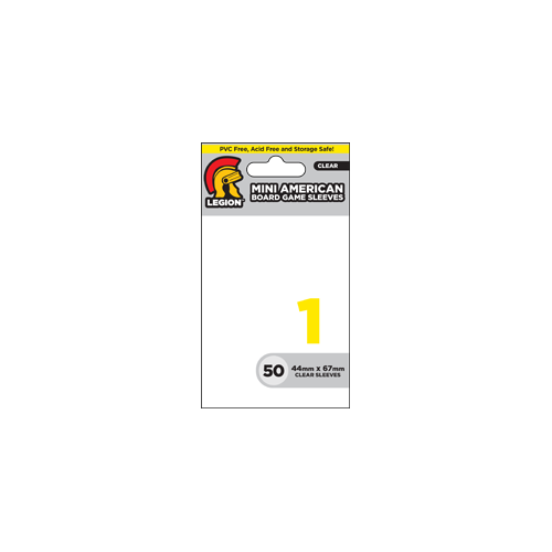 Протекторы Legion Supplies - Board Game Sleeve 1 - Mini American (44mm x 67mm)