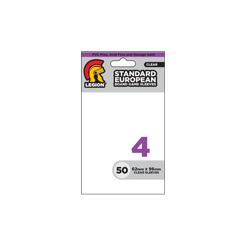Протекторы Legion Supplies - Board Game Sleeve 4 - Standard European (62mm x 96mm)