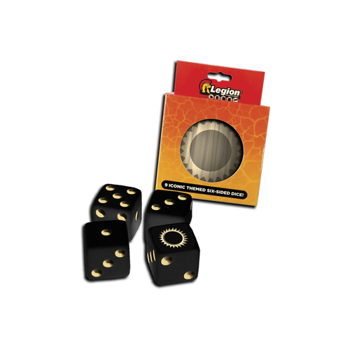 Набор кубиков Legion Supplies Dice Tin - Iconic Sun d6 (9)