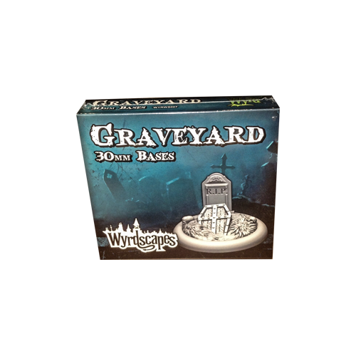 Дополнение к настольной игре Malifaux Second Edition - Wyrdscapes Graveyard 30mm Bases (5)