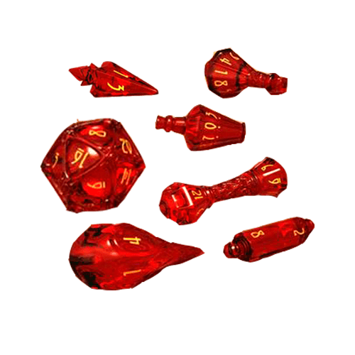 Набор кубиков Polyhero Dice Set - Wizard: Dragonfire & Brimstone