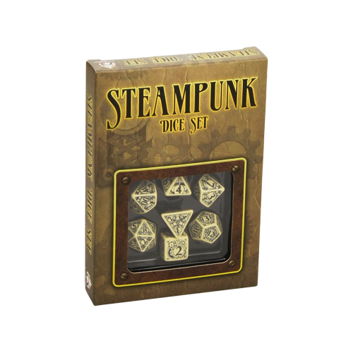 Набор кубиков Steampunk Dice Set Yellow/Black