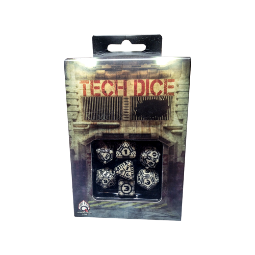 Набор кубиков Tech Dice Set Beige/Black