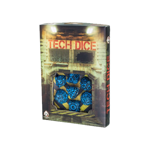 Набор кубиков Tech Dice Set Blue/Black