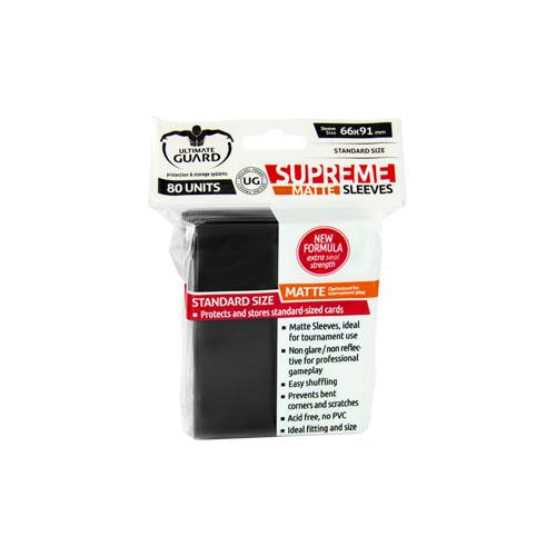 Протекторы Ultimate Guard Supreme Sleeves Matte Black (80)