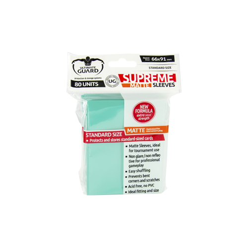 Протекторы Ultimate Guard Supreme Sleeves Matte Turquoise (80)