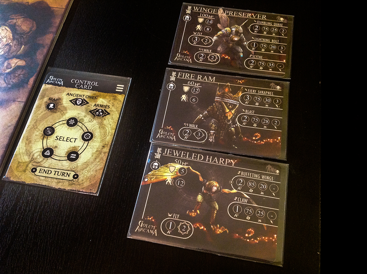 Golem Arcana Cards
