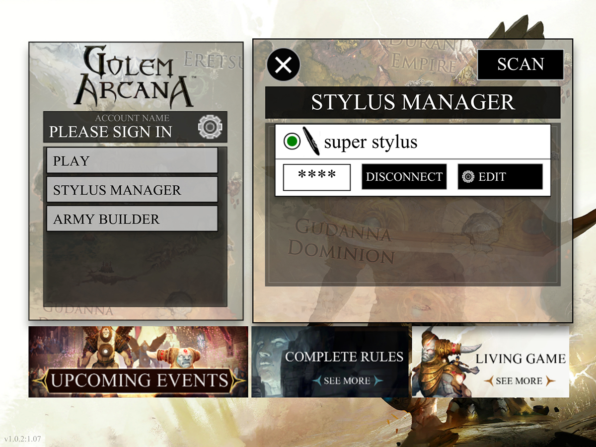 Golem Arcana Stylus Manager