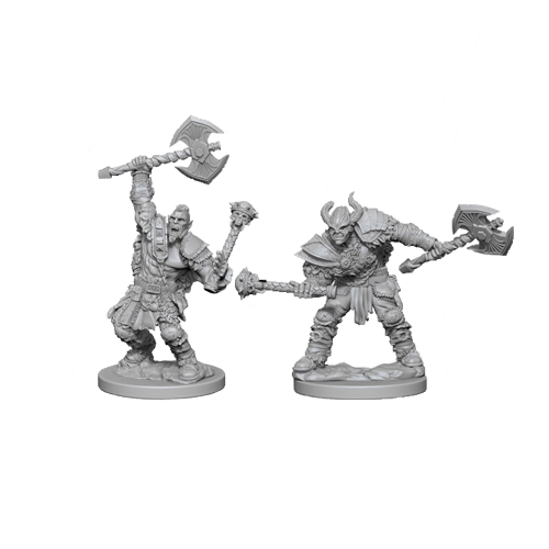 Набор Миниатюр Pathfinder Deep Cuts Unpainted Miniatures - Half-Orc Male Barbarian