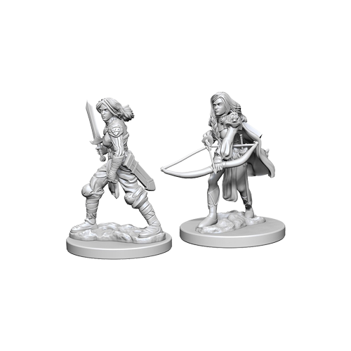 Набор Миниатюр Pathfinder Deep Cuts Unpainted Miniatures - Human Female Fighter