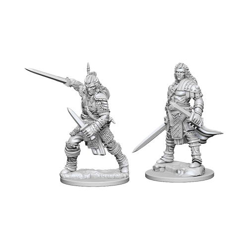 Набор Миниатюр Pathfinder Deep Cuts Unpainted Miniatures - Human Male Fighter